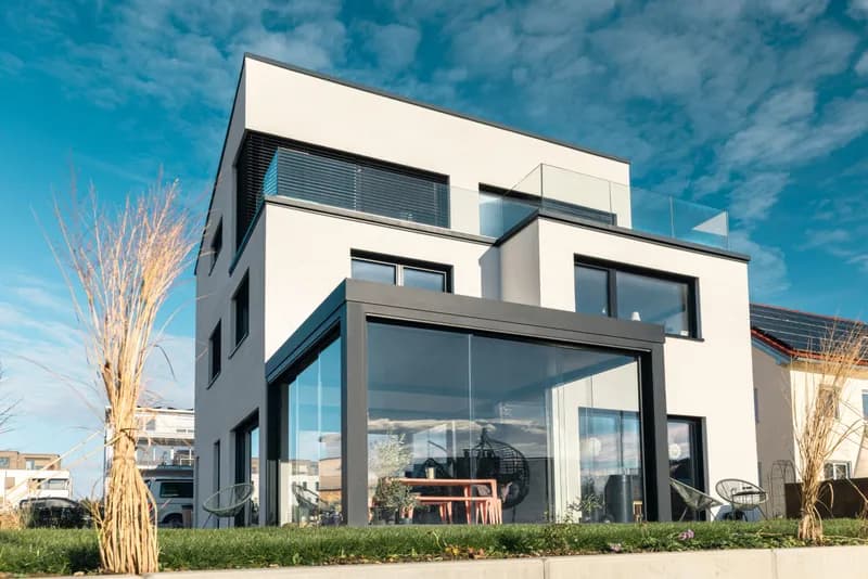 Kalt-Wintergarten SDL Acubis in Wangen – modernes Bauhaus-Design